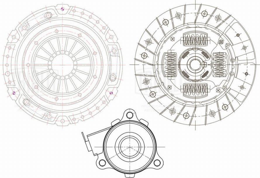 Trialli FR 0508 - Kit d'embrayage cwaw.fr