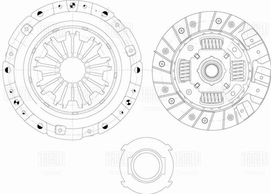 Trialli FR 0817 - Kit d'embrayage cwaw.fr