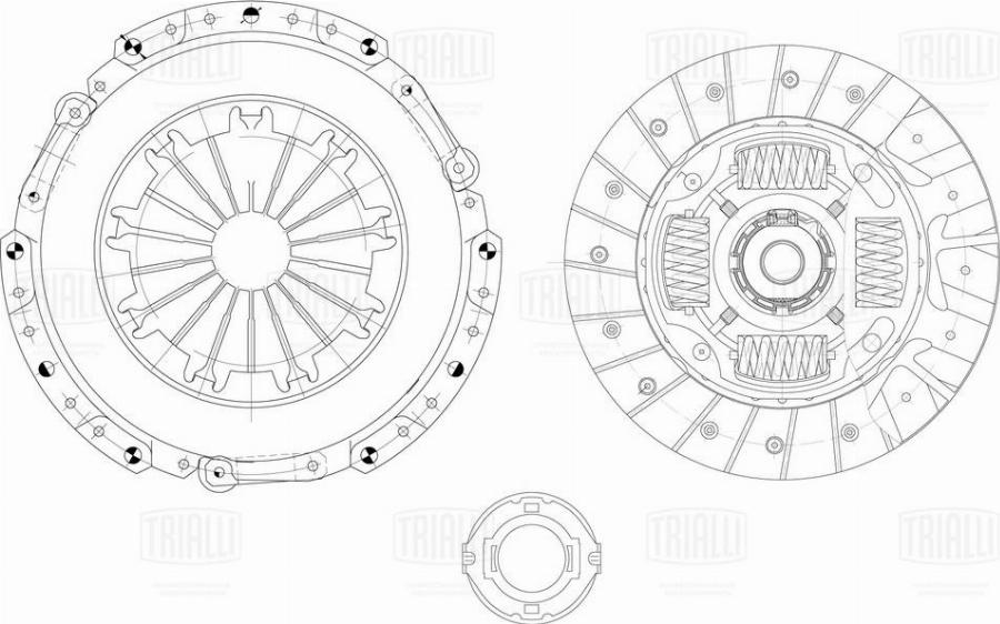 Trialli FR 0833 - Kit d'embrayage cwaw.fr