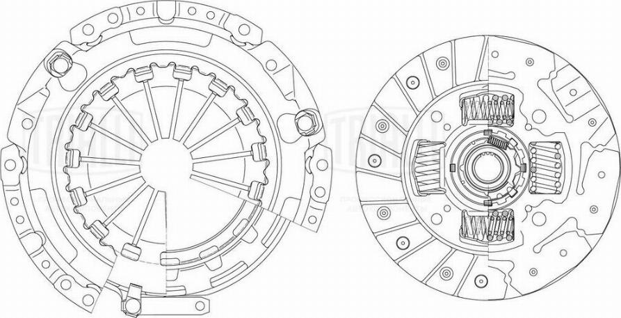 Trialli FR 1902 - Kit d'embrayage cwaw.fr