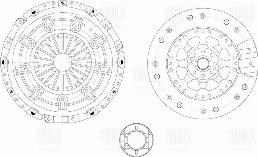 Trialli FR 1810 - Kit d'embrayage cwaw.fr