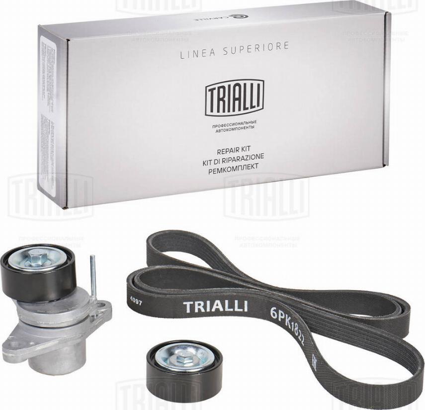 Trialli GD 717 - Jeu de courroies trapézoïdales à nervures cwaw.fr