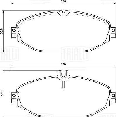 Trialli PF 4402CR - Kit de plaquettes de frein, frein à disque cwaw.fr