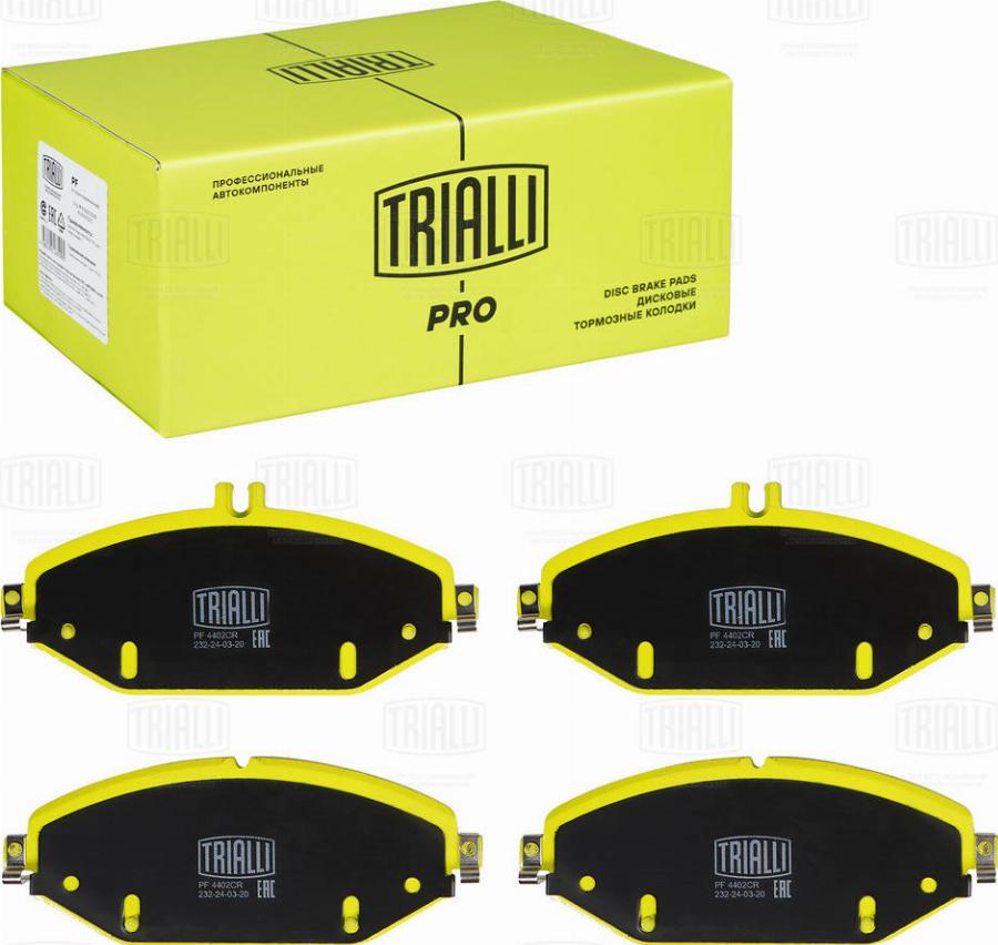 Trialli PF 4402CR - Kit de plaquettes de frein, frein à disque cwaw.fr