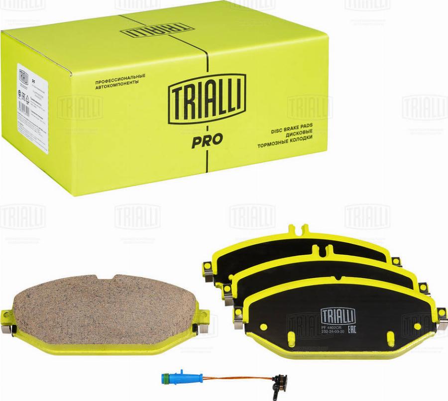 Trialli PF 4402CR - Kit de plaquettes de frein, frein à disque cwaw.fr