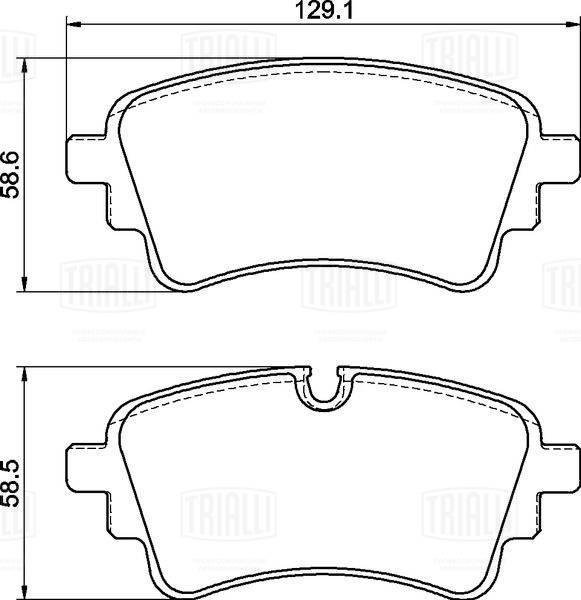 Trialli PF 4475CR - Kit de plaquettes de frein, frein à disque cwaw.fr