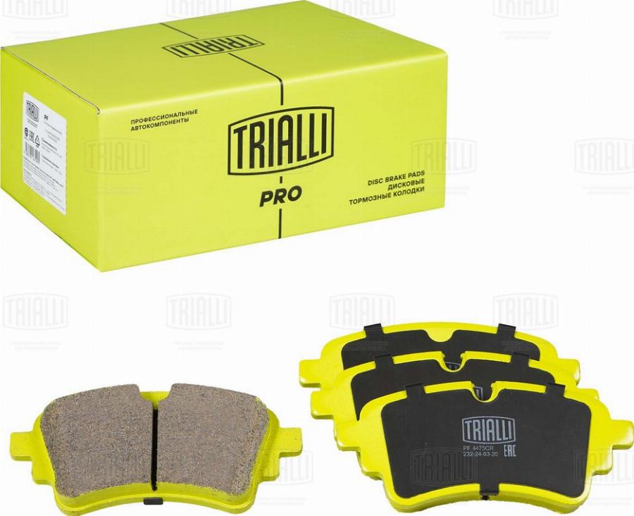 Trialli PF 4475CR - Kit de plaquettes de frein, frein à disque cwaw.fr