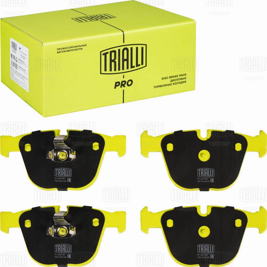 Trialli PF 4007CR - Kit de plaquettes de frein, frein à disque cwaw.fr