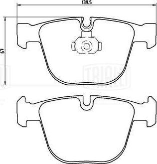 Trialli PF 4007CR - Kit de plaquettes de frein, frein à disque cwaw.fr