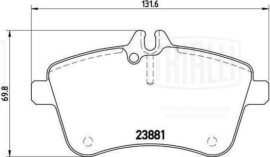 Trialli PF 4158 - Kit de plaquettes de frein, frein à disque cwaw.fr