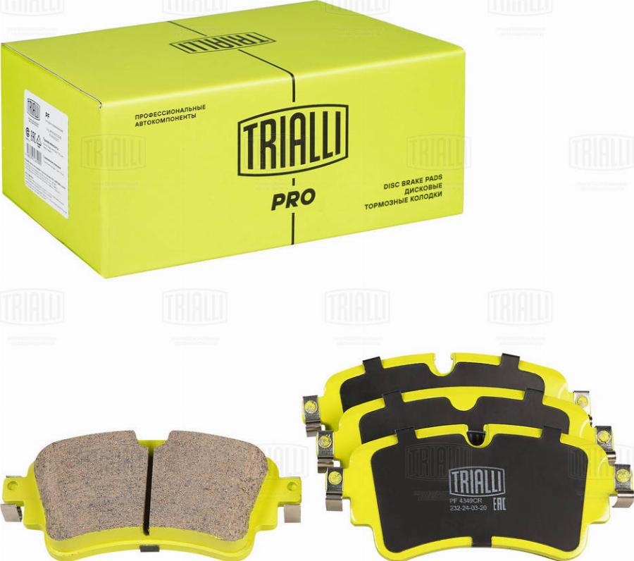 Trialli PF 4349CR - Kit de plaquettes de frein, frein à disque cwaw.fr