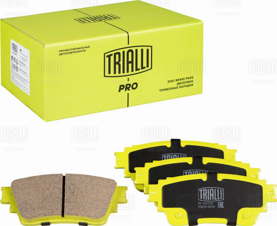 Trialli PF 4307CR - Kit de plaquettes de frein, frein à disque cwaw.fr