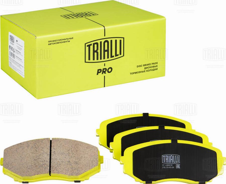 Trialli PF 4260CR - Kit de plaquettes de frein, frein à disque cwaw.fr