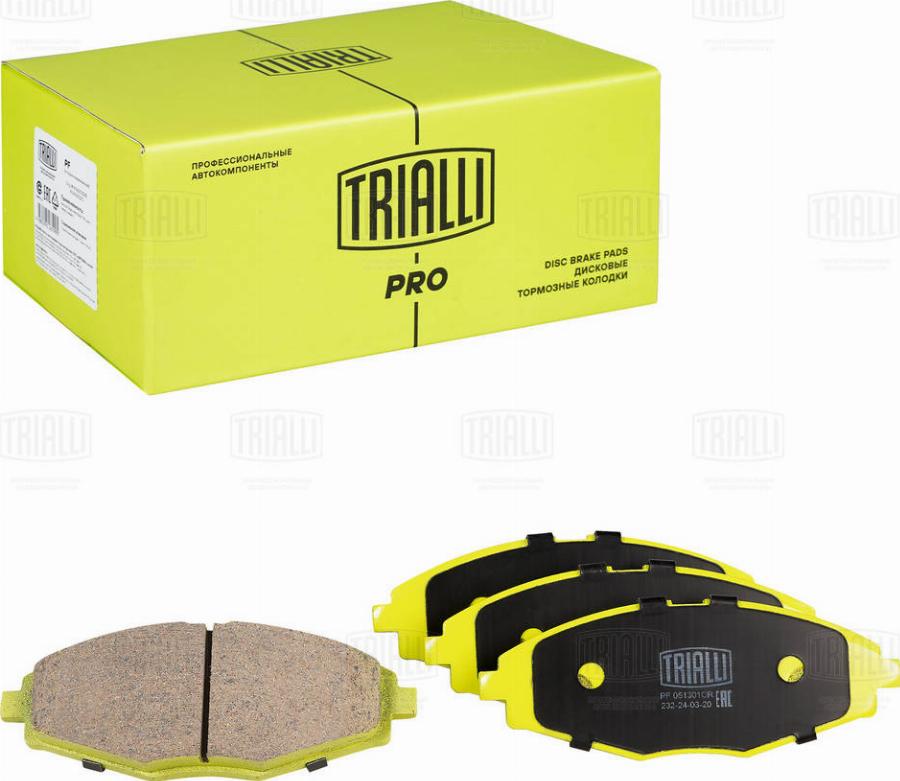 Trialli PF 051301CR - Kit de plaquettes de frein, frein à disque cwaw.fr