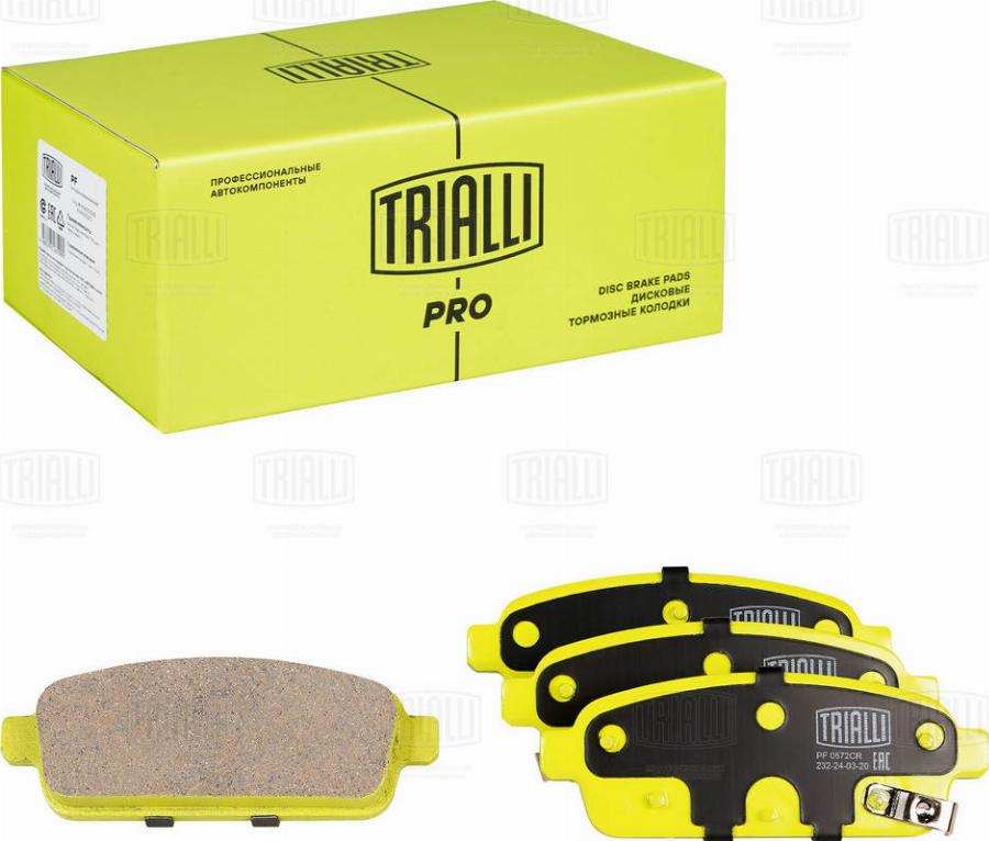 Trialli PF 0572CR - Kit de plaquettes de frein, frein à disque cwaw.fr