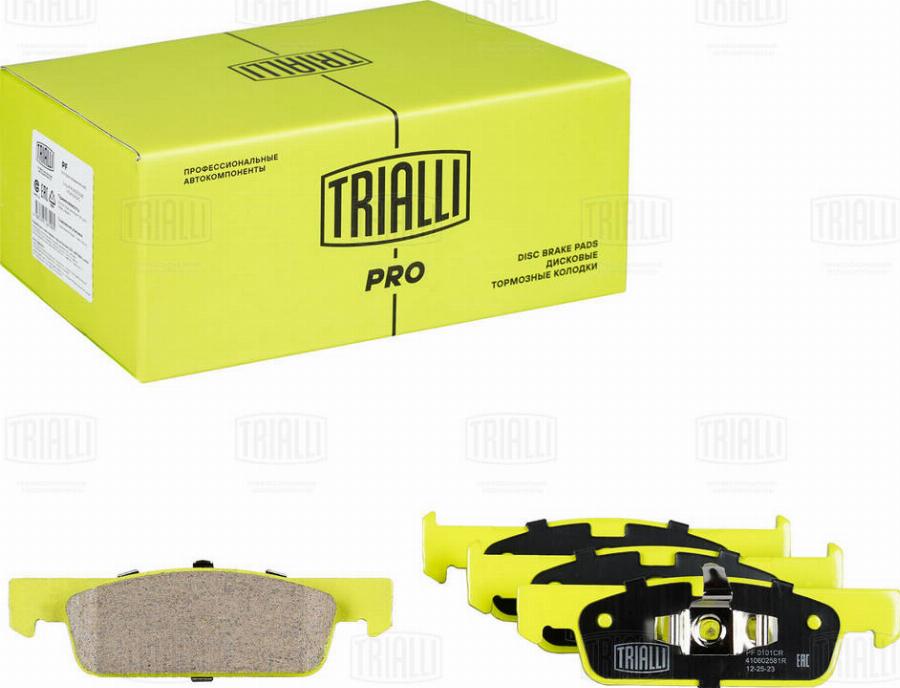 Trialli PF 0101CR - Kit de plaquettes de frein, frein à disque cwaw.fr