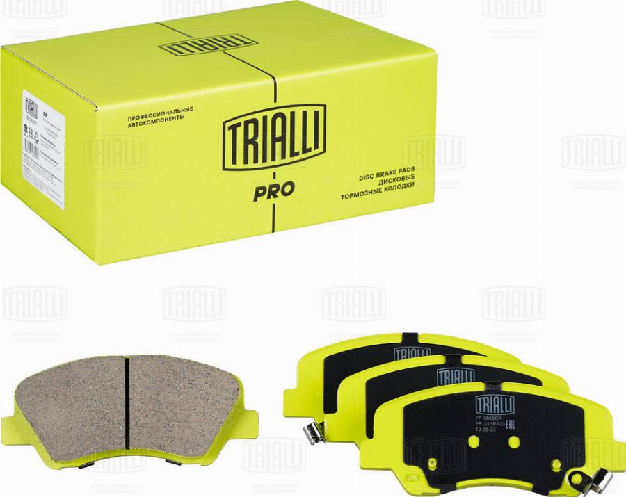 Trialli PF 0806CR - Kit de plaquettes de frein, frein à disque cwaw.fr