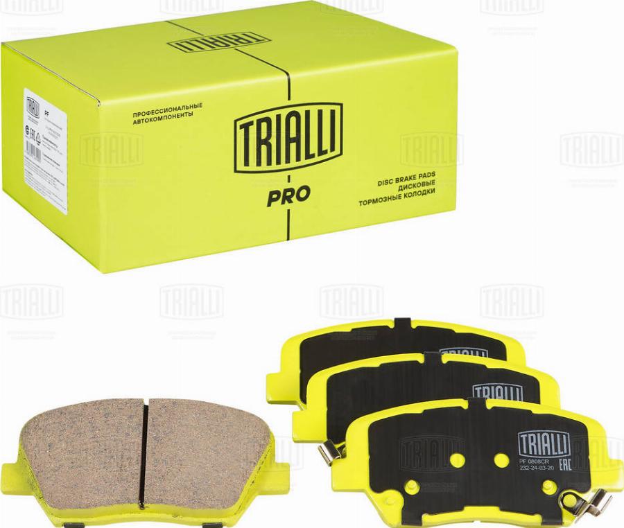 Trialli PF 0808CR - Kit de plaquettes de frein, frein à disque cwaw.fr