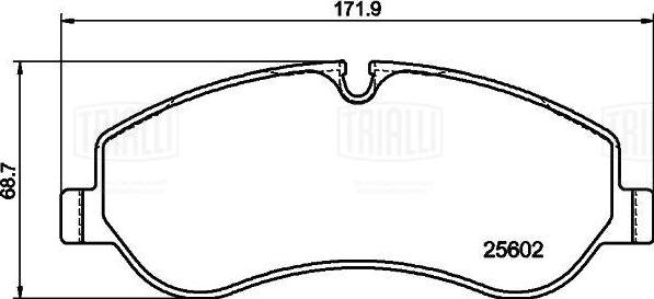 Trialli PF 1045CR - Kit de plaquettes de frein, frein à disque cwaw.fr