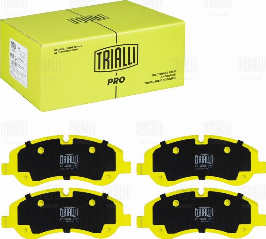 Trialli PF 1045CR - Kit de plaquettes de frein, frein à disque cwaw.fr