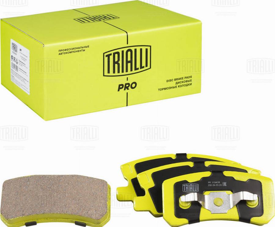 Trialli PF 1104CR - Kit de plaquettes de frein, frein à disque cwaw.fr