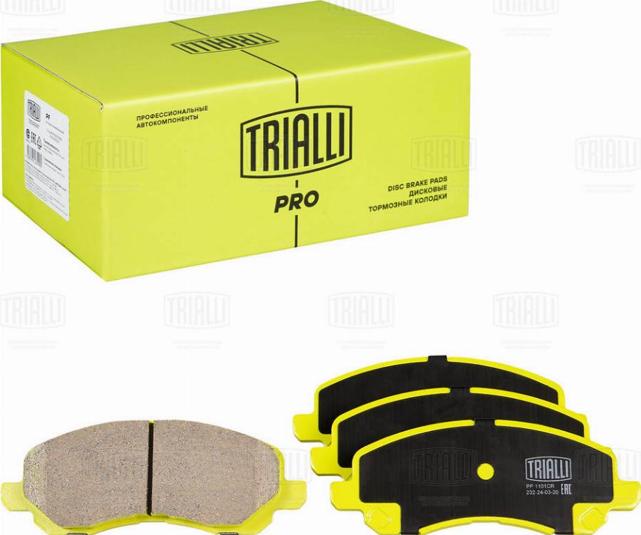 Trialli PF 1101CR - Kit de plaquettes de frein, frein à disque cwaw.fr