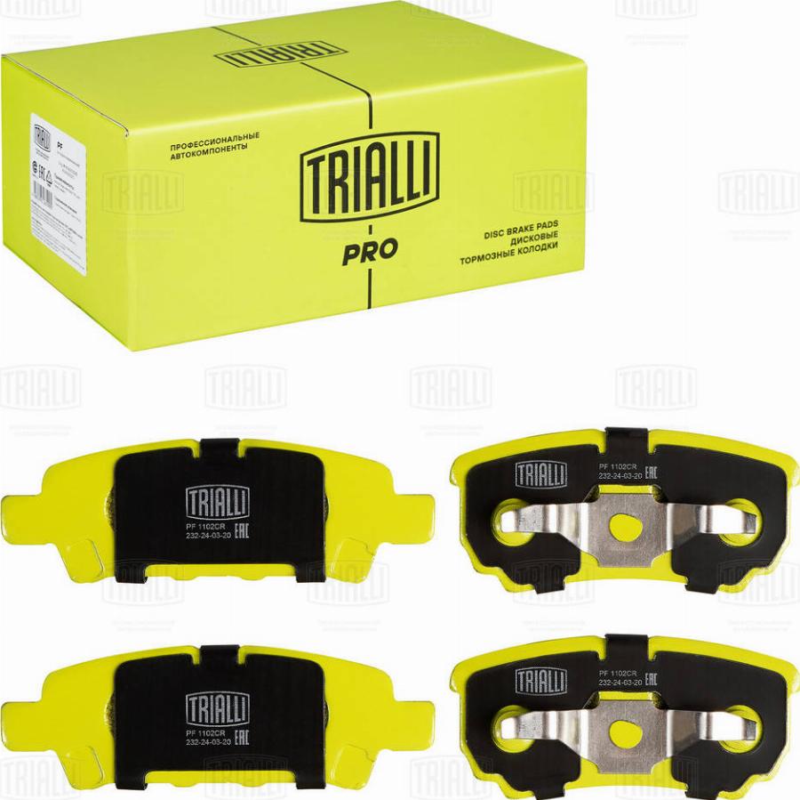 Trialli PF 1102CR - Kit de plaquettes de frein, frein à disque cwaw.fr