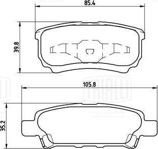 Trialli PF 1102CR - Kit de plaquettes de frein, frein à disque cwaw.fr