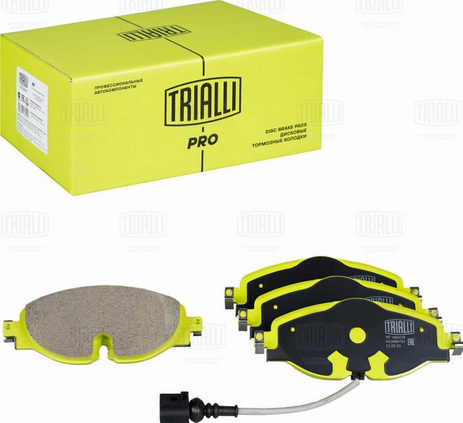 Trialli PF 1804CR - Kit de plaquettes de frein, frein à disque cwaw.fr