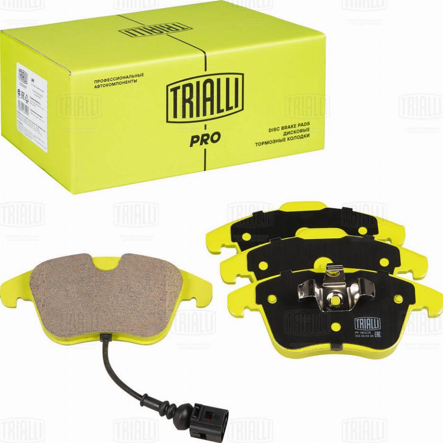 Trialli PF 1803CR - Kit de plaquettes de frein, frein à disque cwaw.fr