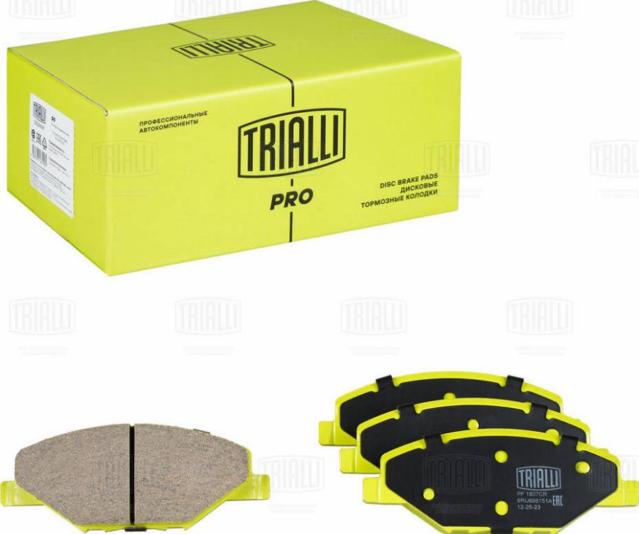 Trialli PF 1807CR - Kit de plaquettes de frein, frein à disque cwaw.fr