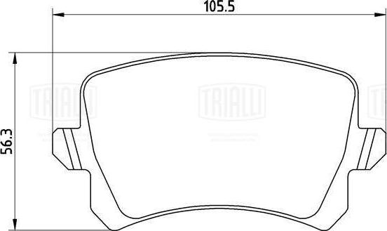 Trialli PF 1878CR - Kit de plaquettes de frein, frein à disque cwaw.fr