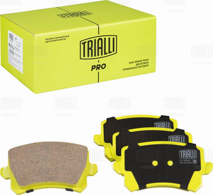 Trialli PF 1878CR - Kit de plaquettes de frein, frein à disque cwaw.fr