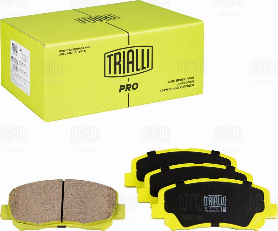 Trialli PF 2505CR - Kit de plaquettes de frein, frein à disque cwaw.fr