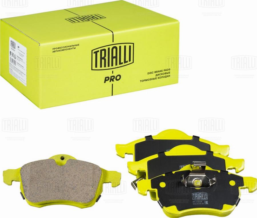 Trialli PF 2102CR - Kit de plaquettes de frein, frein à disque cwaw.fr