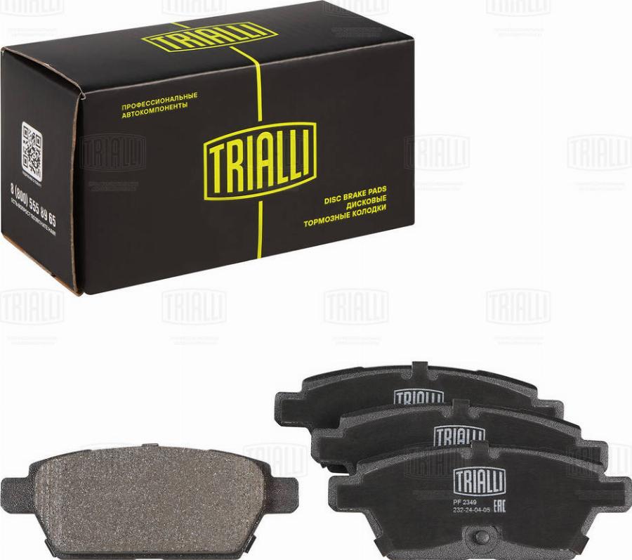 Trialli PF 2349 - Kit de plaquettes de frein, frein à disque cwaw.fr