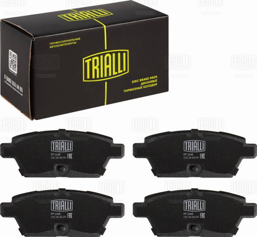 Trialli PF 2349 - Kit de plaquettes de frein, frein à disque cwaw.fr