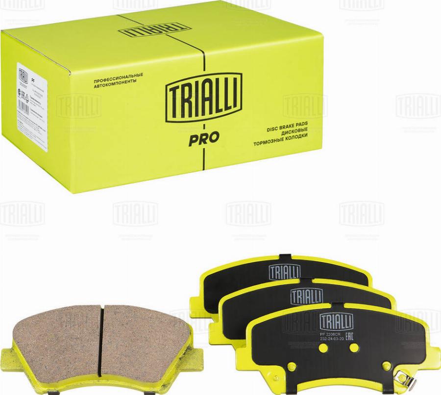 Trialli PF 2208CR - Kit de plaquettes de frein, frein à disque cwaw.fr