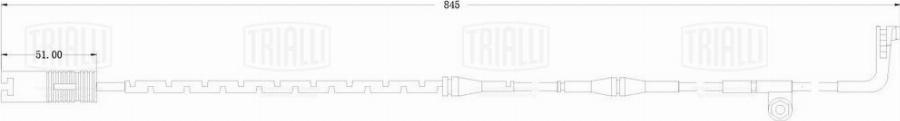 Trialli PFS 4008 - Contact d'avertissement, usure des plaquettes de frein cwaw.fr