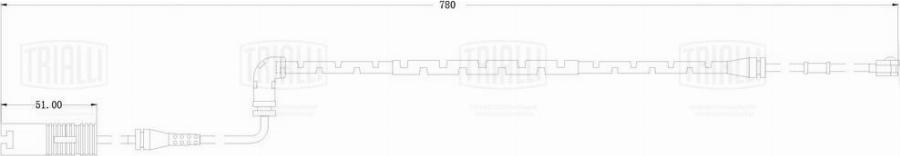 Trialli PFS 4252 - Contact d'avertissement, usure des plaquettes de frein cwaw.fr