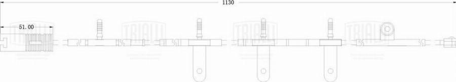 Trialli PFS 0045 - Contact d'avertissement, usure des plaquettes de frein cwaw.fr