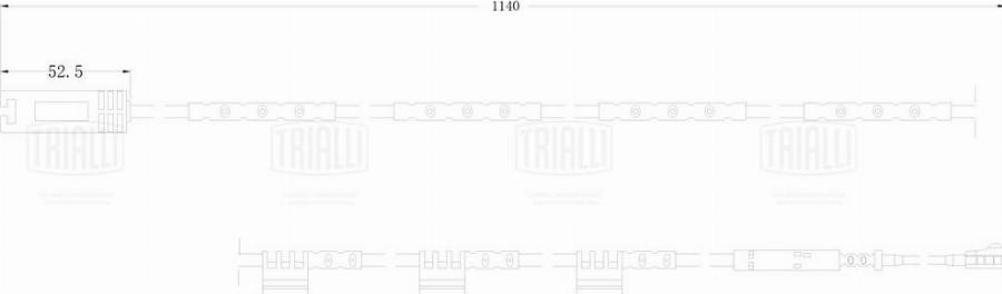 Trialli PFS 0005 - Contact d'avertissement, usure des plaquettes de frein cwaw.fr