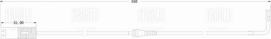 Trialli PFS 0033 - Contact d'avertissement, usure des plaquettes de frein cwaw.fr