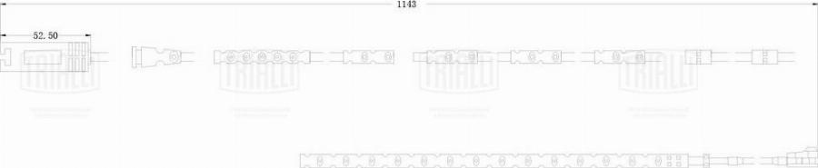 Trialli PFS 0075 - Contact d'avertissement, usure des plaquettes de frein cwaw.fr