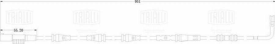 Trialli PFS 0117 - Contact d'avertissement, usure des plaquettes de frein cwaw.fr