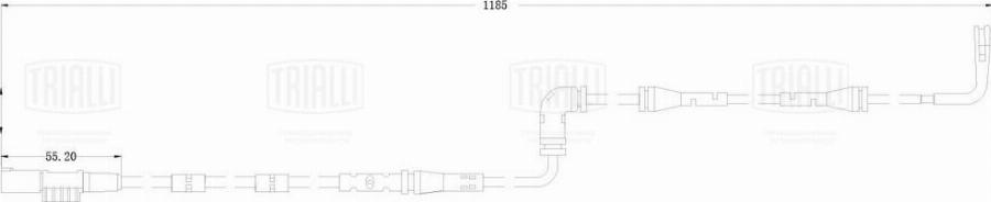 Trialli PFS 0120 - Contact d'avertissement, usure des plaquettes de frein cwaw.fr