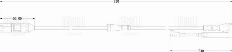 Trialli PFS 0200 - Contact d'avertissement, usure des plaquettes de frein cwaw.fr