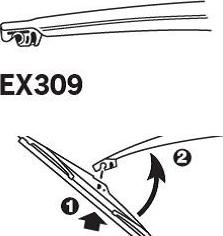 Trico EX309 - Balai d'essuie-glace cwaw.fr