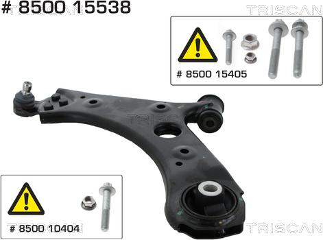 Triscan 8500 15538 - Bras de liaison, suspension de roue cwaw.fr