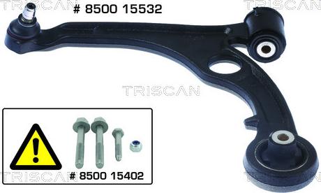 Triscan 8500 15532 - Bras de liaison, suspension de roue cwaw.fr